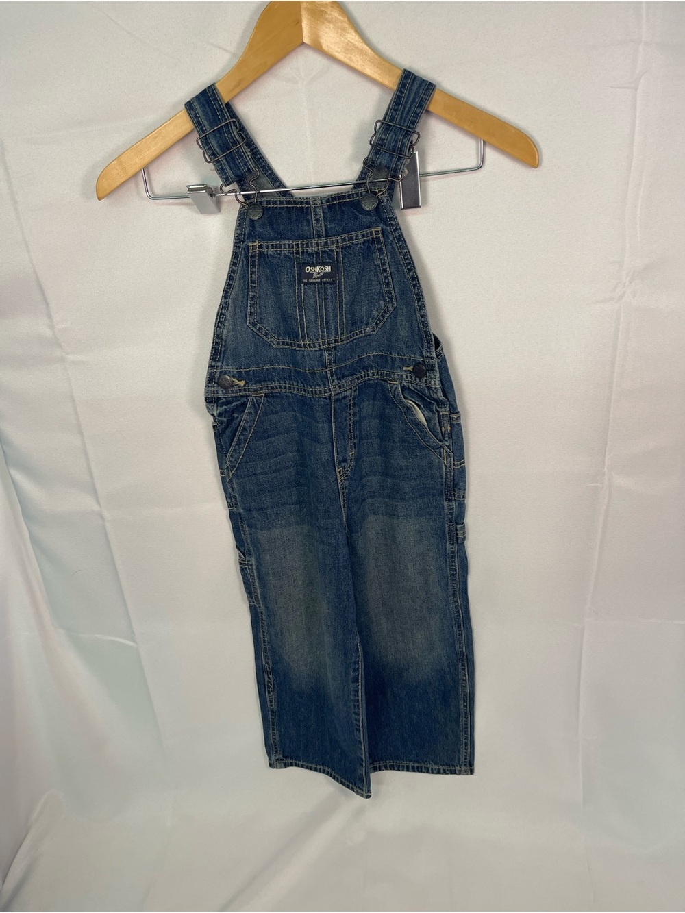 OshKosh Denim Overalls - Classic Dark Blue 5T